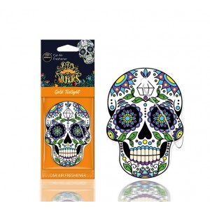 Mtm Industries Car air freshener AROMA DIA DE LOS MUERTOS Gold Tatoo