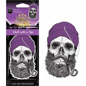 Mtm Industries Car air freshener AROMA CAR MUERTOS Skull with a Pipe Coral Stuff