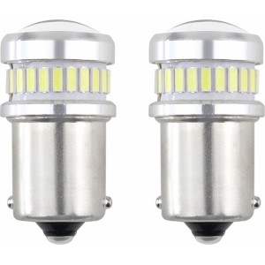 Amio LED CANBUS 3014 24SMD + 3030 6SMD 1156 BA15S P21W R10W R5W White 12V/24V