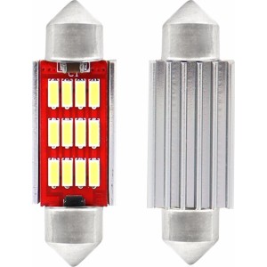 Amio LED CANBUS 4014 12SMD Festoon C5W C10W C3W 36mm White 12V/24V