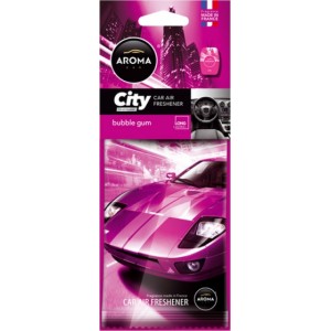 Mtm Industries Car air freshener AROMA CAR CITY CARD BUBBLE GUM