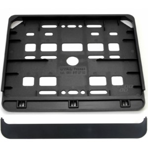 Utal Licence plate frame - motorcycle black