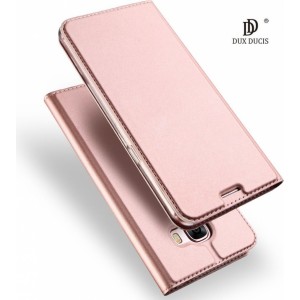 Dux Ducis Premium Magnet Case Grāmatveida Maks Telefonam Samsung A920 Galaxy A9 (2018) Rozā