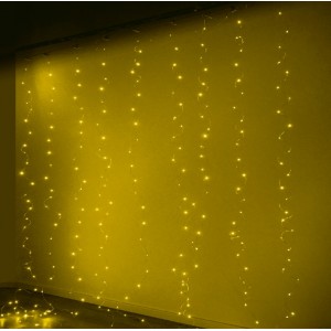 Roger LED Gaismas Aizkari 300LED Silti-balts 3x3m