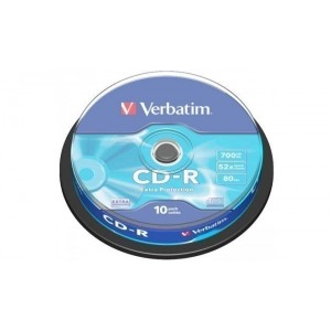 Verbatim Matricas CD-R 700MB 1x-52x Papildus Aizsardzība / 10gb. iepakojumā