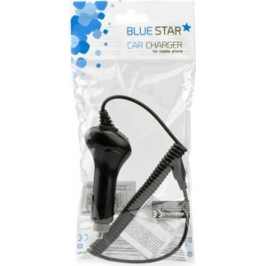 Bluestar Auto Lādētājs 12 V / 24 V / 1000 mA Micro USB Melns