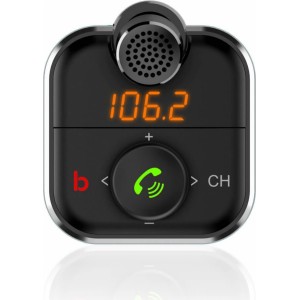 Savio TR-12 Bluetooth 5.0 FM Transmitter Ar Uzlādes Ligzdu USB Quick Charge 3.0 / Micro SD