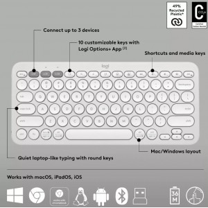 Logitech Pebble 2 Combo Komplekts QWERTY