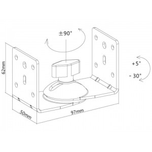 Multibrackets MB-9765 Skaļruņu stiprinājums 2gab