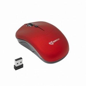 Sbox WM-106 Wireless Optical Mouse Red