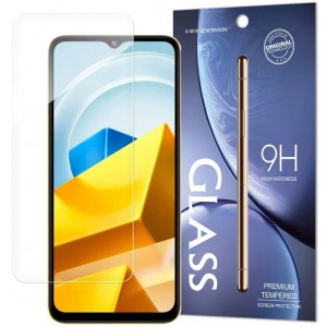 Hurtel Tempered Glass Xiaomi Poco M5 tempered glass 9H hardness (packaging - envelope) (universal)