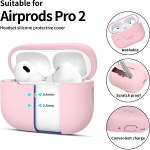 Tech-Protect Silicone Case for Apple AirPods Pro 1 / 2 - Pink