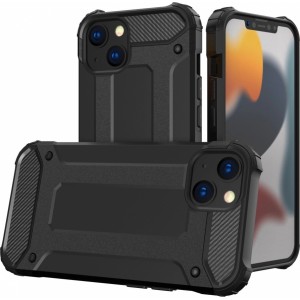 Hurtel Hybrid Armor Case Tough Rugged Cover for iPhone 13 black