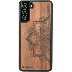 Bewood Mandala Apple Tree wooden case for Samsung Galaxy S21 FE - light brown