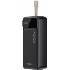 Choetech PD22.5W Dual USB-A+Type-C Power bank 30000mAh Black