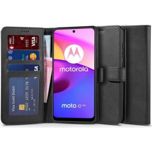 Tech-Protect Wallet Case for Motorola Moto E20 / E30 / E40 - Black