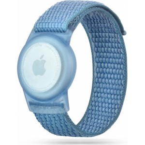 Tech-Protect Nylon Children's Apple AirTag Strap - Blue