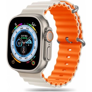 Tech-Protect IconBand Pro strap for Apple Watch 4 / 5 / 6 / 7 / 8 / 9 / SE / Ultra 1 / 2 (42/44/45/49 mm) - beige-orange