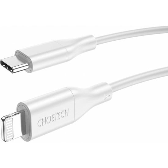 Choetech IP0040 USB-C / Lightning MFi PD 30W 1.2m cable - white