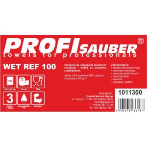 Profi Sauber POWER ProfiSauber WET REF 100 soaking cloths - INSERT