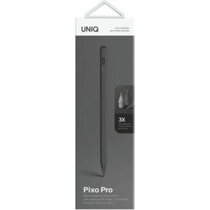 Uniq Pixo Pro case with magnetic stylus with wireless charging for iPad - gray