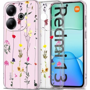 Tech-Protect FlexAir+ case for Xiaomi Redmi 13 - colorful flowers