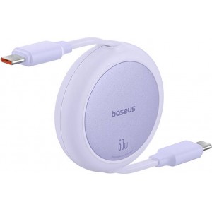 Baseus Free2Pull Mini USB-C to USB-C 60W USB cable, 1m (purple)