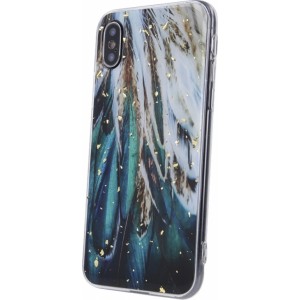 None Gold Glam case for Samsung Galaxy S23 FE feathers