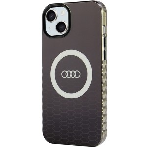 None Audi case for iPhone 15 Plus 6,7" black IML Big Logo MagSafe Case