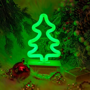 None Neon Wood Stand LED TREE green FLNW03 Forever Light