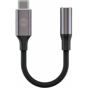 Forever adapter audio AJC-01 jack 3,5 mm - USB-C black