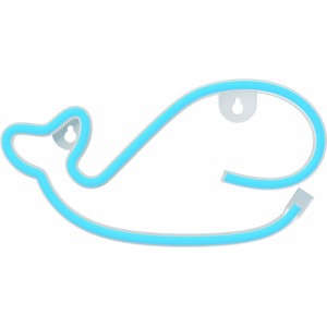 None Neon LED Light WHALE blue Bat + USB FLNE19 Forever Light