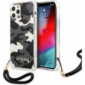 None Guess case for iPhone 11 GUHCN61KSARBK black hard case Camo Collection