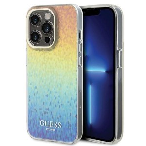 None Guess case for iPhone 14 Pro 6,1" GUHCP14LHDECMI HC IML FACETED MIRROR DISCO IRIDESCENT