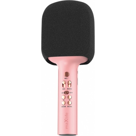 Telforceone Maxlife Bluetooth microphone with speaker MXBM-600 pink