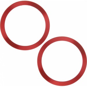 Metal Ring (2 in set) red