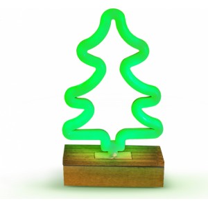 None Neon Wood Stand LED TREE green FLNW03 Forever Light