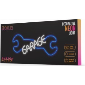 None Neon PLEXI LED GARAGE blue white NNE22 Neolia