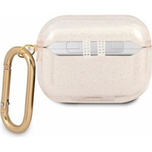 Guess case for APPLE AirPods Pro GUAPUCG4GD (Glitter Collection) gold