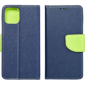 OEM FANCY Book case for SAMSUNG S24 navy / lime