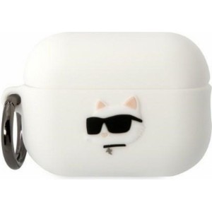 Karl Lagerfeld case for APPLE Airpods 2 KLAP2RUNCHH (3D Sil NFT Choupette) white