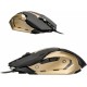 ART wire computer mouse USB A 2400 dpi AM-98 black gold