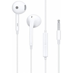 Oppo original wire earphones Jack 3,5 mm with microphone MH156 white bulk