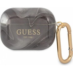 Guess case for APPLE AirPods Pro GUAPUNMK (Marble Collection) black