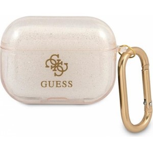 Guess case for APPLE AirPods Pro GUAPUCG4GD (Glitter Collection) gold