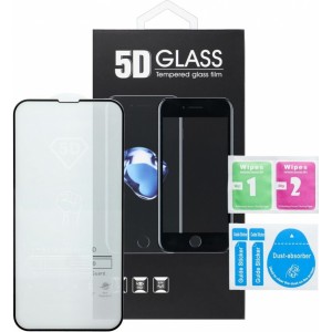 OEM 5D Full Glue Tempered Glass - for iPhone 16 Plus (Privacy) black