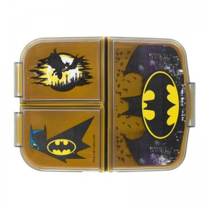 Stor Lunch Box for Kids STOR 85520 3 Compartments Batman (black&yellow)