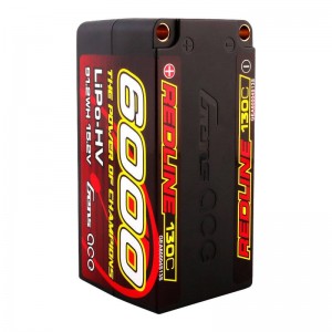 Gens Ace Redline Series 6000mAh 15.2V 130C 4S2P HardCase 69# HV LiPo Battery