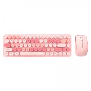 Mofii Wireless Keyboard+Mouse iBean Pro New 2.4G (Pink)