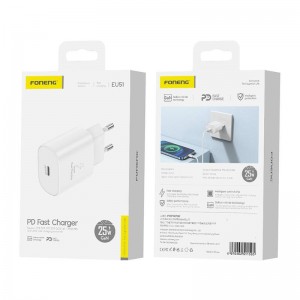 Foneng EU51 USB-C 25W mains charger (white)